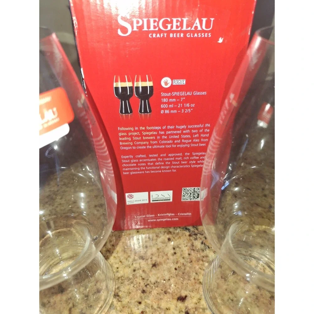 Spiegelau Craft Beer Glasses - Pair of Stout Glasses, German Made